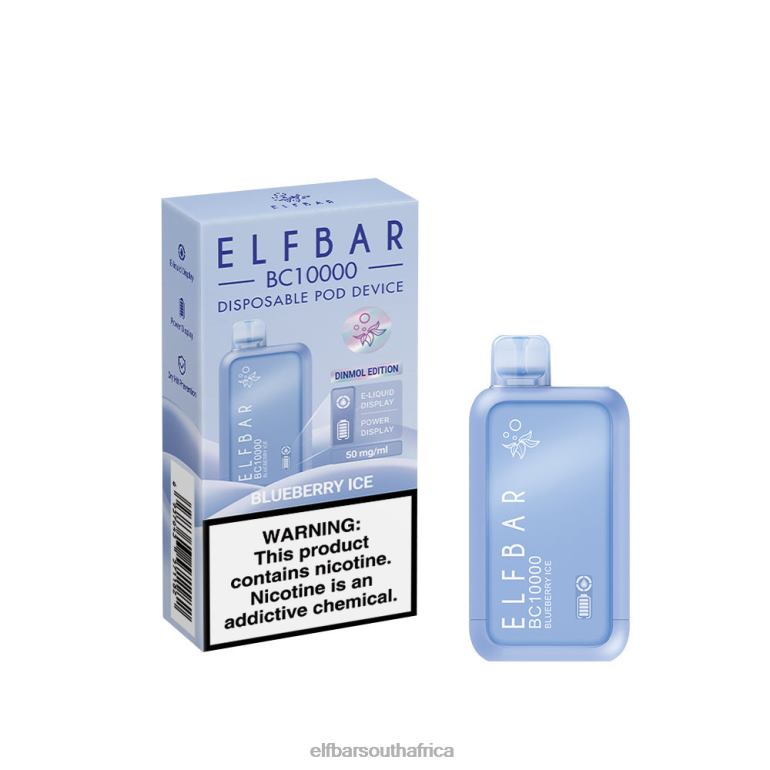 B8D2Z5 ELFBAR Best Flavor Disposable Vape BC10000 Ice Series Blueberry Ice