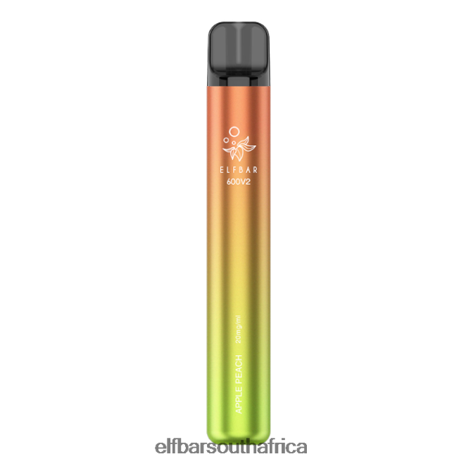 ELFBAR 600V2 Disposable Vape - 20mg 402LXZ11 Apple Peach