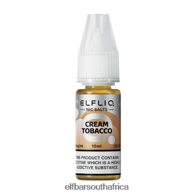 ELFBAR ELFLIQ Cream Tobacco Nic Salts -10ml-20 mg/ml 402LXZ212
