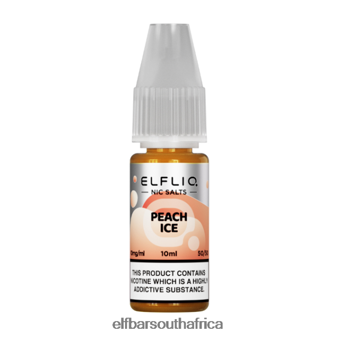 ELFBAR ElfLiq Nic Salts - Peach Ice - 10ml-20 mg/ml 402LXZ186