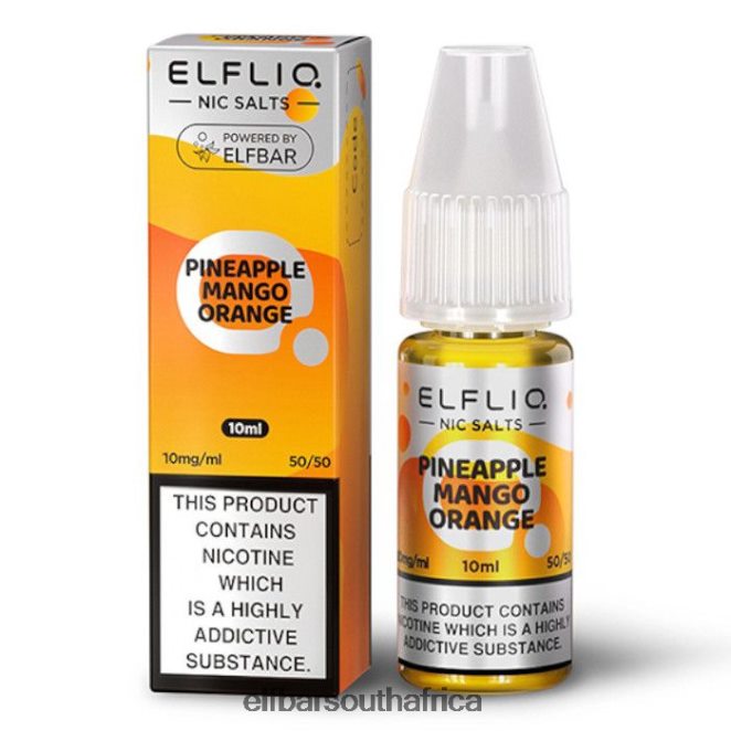 ELFBAR ElfLiq Nic Salts - Pineapple Mango Orange - 10ml-10 mg/ml 402LXZ173