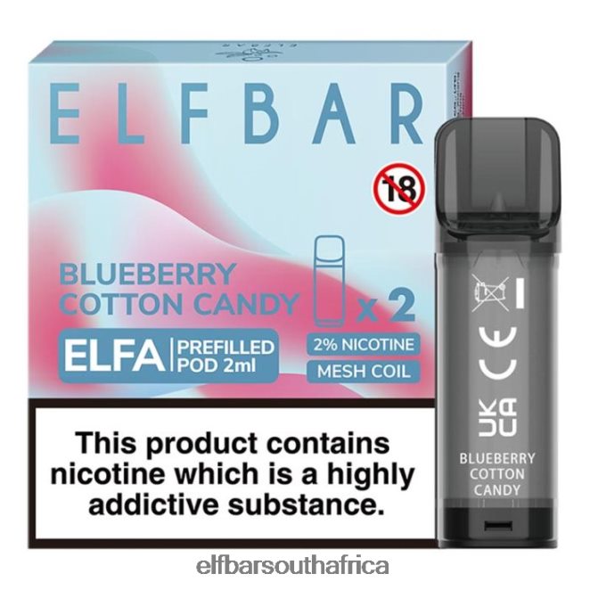 ELFBAR Elfa Pre-Filled Pod - 2ml - 20mg (2 Pack) 402LXZ106 Blueberry